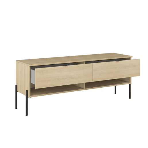 Suporte para TV Lucilla Madeira com 2 gavetas 140 cm