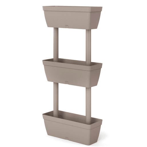 Vaso de plástico vertical de 3 níveis Vaso de plástico vertical de 3 níveis