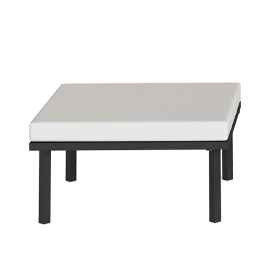 Outsunny Conjunto de Móveis de Jardim Exterior de 6 Peças Sofá Modular em Forma de L com Sofá de 2 Lugares, Módulo de Canto, 2 Assentos, Apoio para Pés e Mesa com Vidro Temperado, Cinzento Claro
