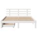 Estructura De Cama Doble Matrimonial 138x195 Estructura De Cama Doble Matrimonial 138x195 Blanco