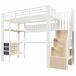Cama alta para niños 251x96 Cama alta para niños 251x96 Blanco