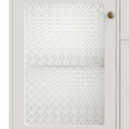 Móvel de casa de banho com lavatório - sem dimensões especificadas - com apoio para os pés oculto, lavatório de cerâmica liso, iluminação LED, vidro em relevo e puxadores dourados - Branco