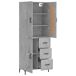 Aparador alto - Mueble de almacenamiento 69 Aparador alto - Mueble de almacenamiento 69 Gris