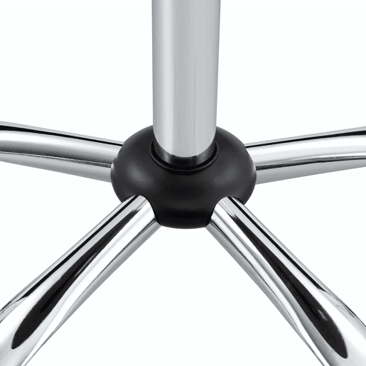 Mesa auxiliar com rodízios e altura ajustável, Ø70 cm - design moderno, mesa redonda para escritório, cozinha e café - cor nogueira