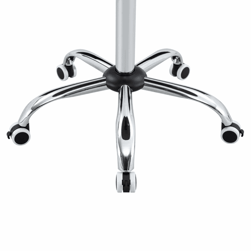 Mesa auxiliar com rodízios e altura ajustável, Ø70 cm - design moderno, mesa redonda para escritório, cozinha e café - cor nogueira