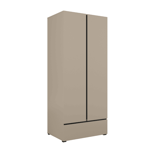 Roupeiro 2 portas 1 gaveta Lilia Taupe