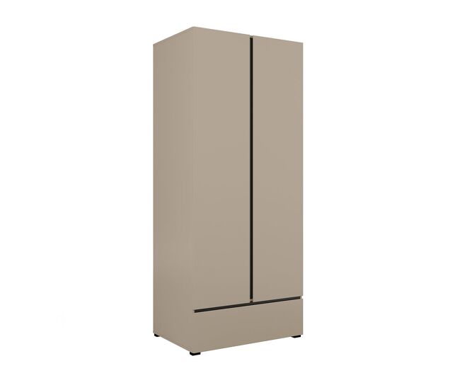 Armario 2 puertas 1 cajón lilia taupe