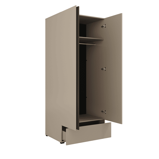 Roupeiro 2 portas 1 gaveta Lilia Taupe