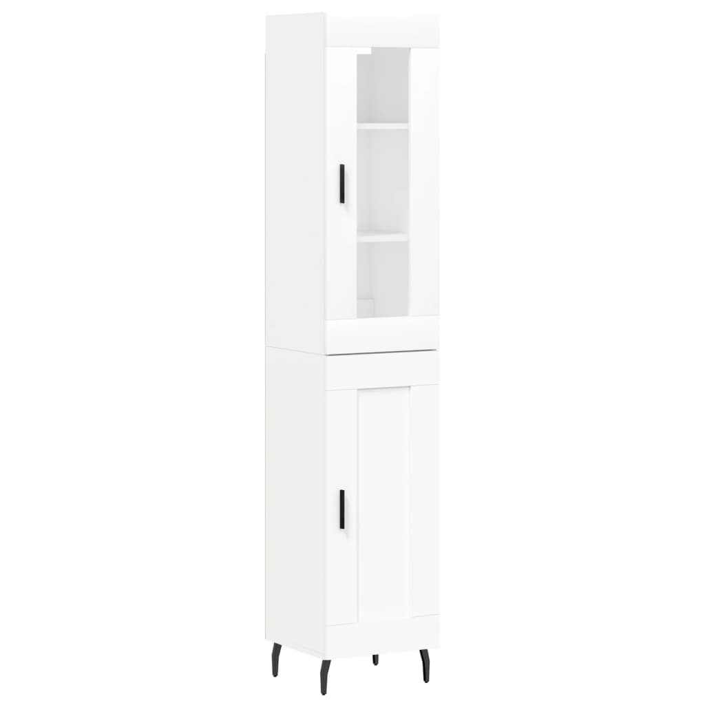 Aparador alto - Mueble de almacenamiento 34 Blanco