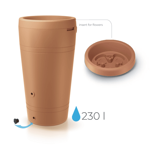 Cisterna de água da chuva TUBE 230L
