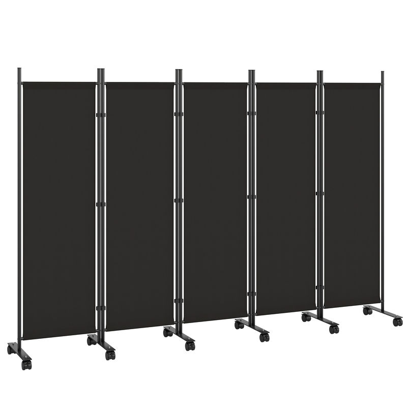 Biombo Plegable Acero, Poliéster Outsunny, hogar - decoración
