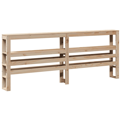 Estrutura de Cama de casal simple com cabeceira 180x200 cm pinho maciço