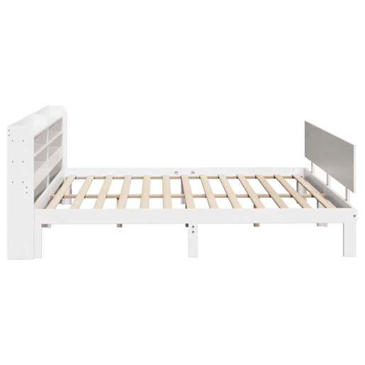 Estrutura De Cama Dupla para adultos c cabeceira - 200x200 cm branco