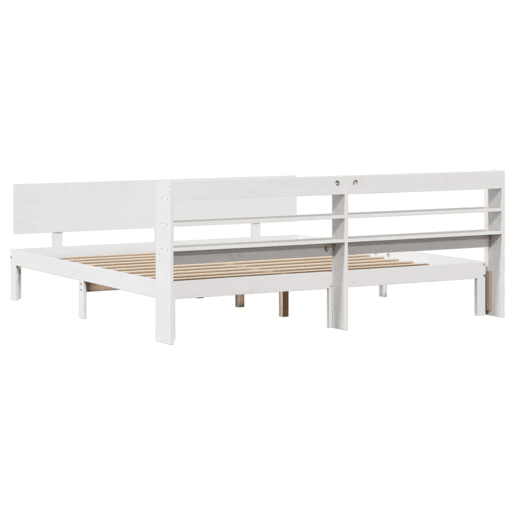 Estrutura De Cama Dupla para adultos c cabeceira - 200x200 cm branco