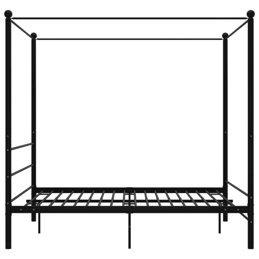Estrutura De Cama de casal simple De Casal Simple - dossel 160x200 cm metal preto