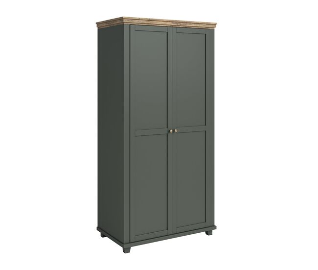 Armario de 2 puertas Martin Verde y Madera