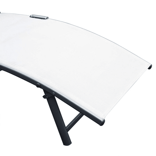 Outsunny Conjunto de 2 Espreguiçadeiras Dobráveis de Jardim com Encosto Ajustável Almofada e Apoio para os Braços Carga 165 kg para Piscina varanda Campismo 137x63,5x100,5 cm Bege