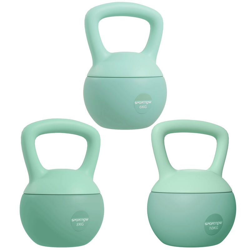 Kettlebell Plástico, Arena Metálica SPORTNOW