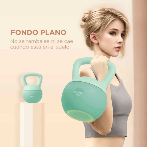 SPORTNOW Conjunto de 3 Kettlebells 6810 kg Revestimento Suave Preenchimento de Areia Metálica Pega Antiderrapante Treino em Casa e Ginásio Verde