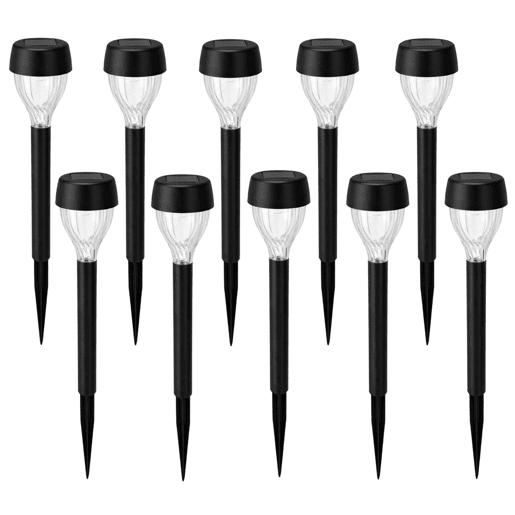 Conjunto de 10 luminárias solares de estaca Well Home