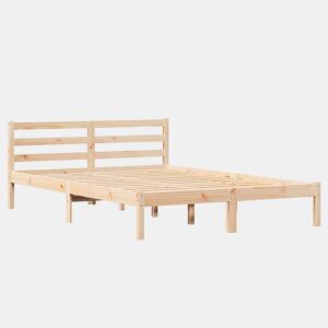 Estrutura De Cama De Casal King Size - Castanho 225,5 x 165,5 x 69,5 cm