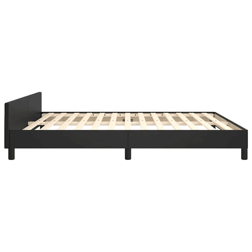 Estrutura Cama de casal para adultos c cabeceira sem colchão 180x200 cm preto