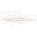 Estructura de cama matrimonial 205x205 Estructura de cama matrimonial 205x205 Blanco