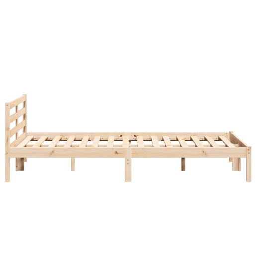 Estrutura De Cama De Casal King Size - Castanho 215,5 x 165,5 x 69,5 cm