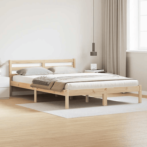 Estrutura De Cama De Casal King Size - Castanho 225,5 x 145,5 x 69,5 cm