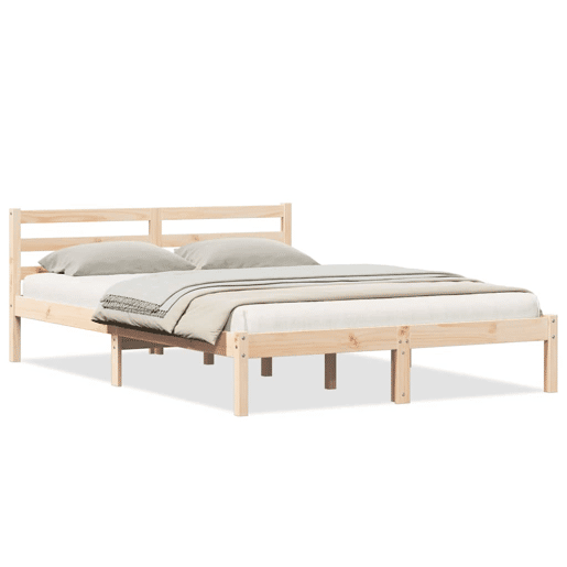 Estrutura De Cama De Casal King Size - Castanho 225,5 x 145,5 x 69,5 cm