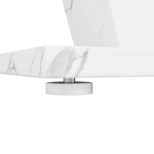 Conjunto de sala de jantar de 5 peças 120(160)x80x76 cm - Mesa extensível com 4 cadeiras de couro sintético cinza - Branco Conjunto de sala de jantar de 5 peças 120(160)x80x76 cm - Mesa extensível com 4 cadeiras de couro sintético cinza - Branco