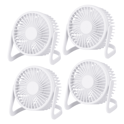 Conjunto de 4 ventiladores de mesa Well Home