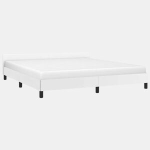 Estrutura De Cama Dupla para adultos c cabeceira - 180x200 cm branco