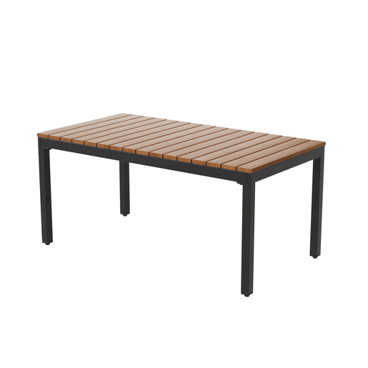 Conjunto de jardim de 4 peças - Sofá duplo, 2 cadeiras e mesa, Rattan, Bege