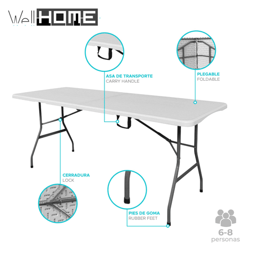 WELL HOME - Mesa dobrĂ¡vel multifuncional WELL HOME - Mesa dobrĂ¡vel multifuncional