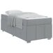 Estructura de cama individual para adultos 80x200 Estructura de cama individual para adultos 80x200 Gris Claro