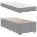 Estructura de cama individual para adultos 80x200 Estructura de cama individual para adultos 80x200 Gris Claro