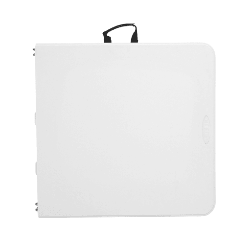 Mesa dobrável multifuncional com altura ajustável.