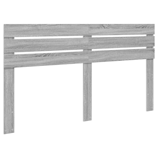 Estrutura da Cama de casal simple com cabeceira Cinza Sonoma 180 x 200 cm