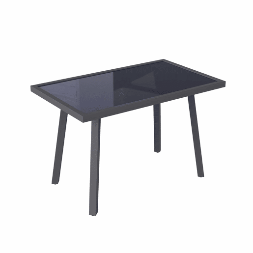 Conjunto de jantar de jardim para 8 pessoas - sofá de canto, mesa de jantar e banco, braços e encosto trançados, estrutura em aço galvanizado - cinzento