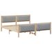 Estructura De Cama Doble Matrimonial 185x209 Estructura De Cama Doble Matrimonial 185x209 Blanco/ Gris Claro