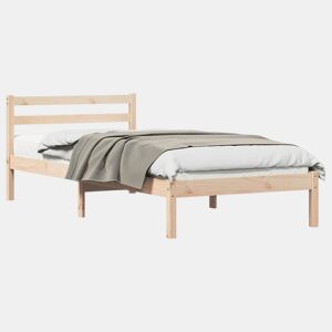Estrutura De Cama De Casal King Size - Castanho 225,5 x 105,5 x 69,5 cm