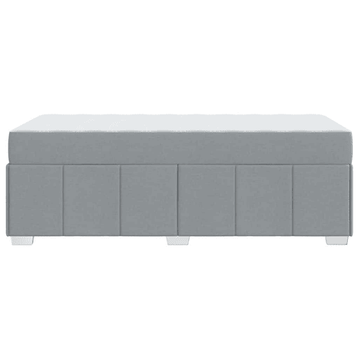 Estrutura De Cama De Solteiro Simple - Cinzento-claro 120 x 190 cm tecido