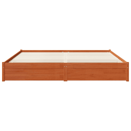 Estrutura da Cama de casal moderno com gaveta - Marrom Cera 180 x 200 cm