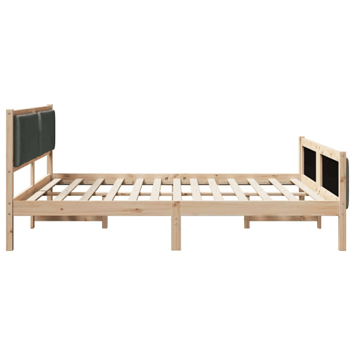 Estrutura De Cama De Casal Moderno - Cinza Escuro 180 x 200 cm tecido
