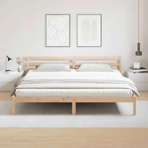 Estrutura De Cama De Casal King Size - Castanho 225,5 x 185,5 x 69,5 cm