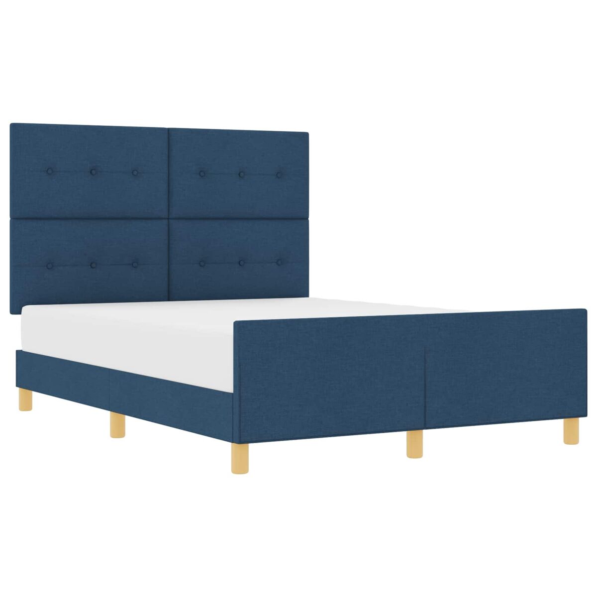 Estructura de cama matrimonial 166x207 Azul
