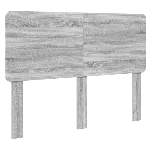 Estrutura da Cama de casal simple com cabeceira Cinza Sonoma 160 x 200 cm
