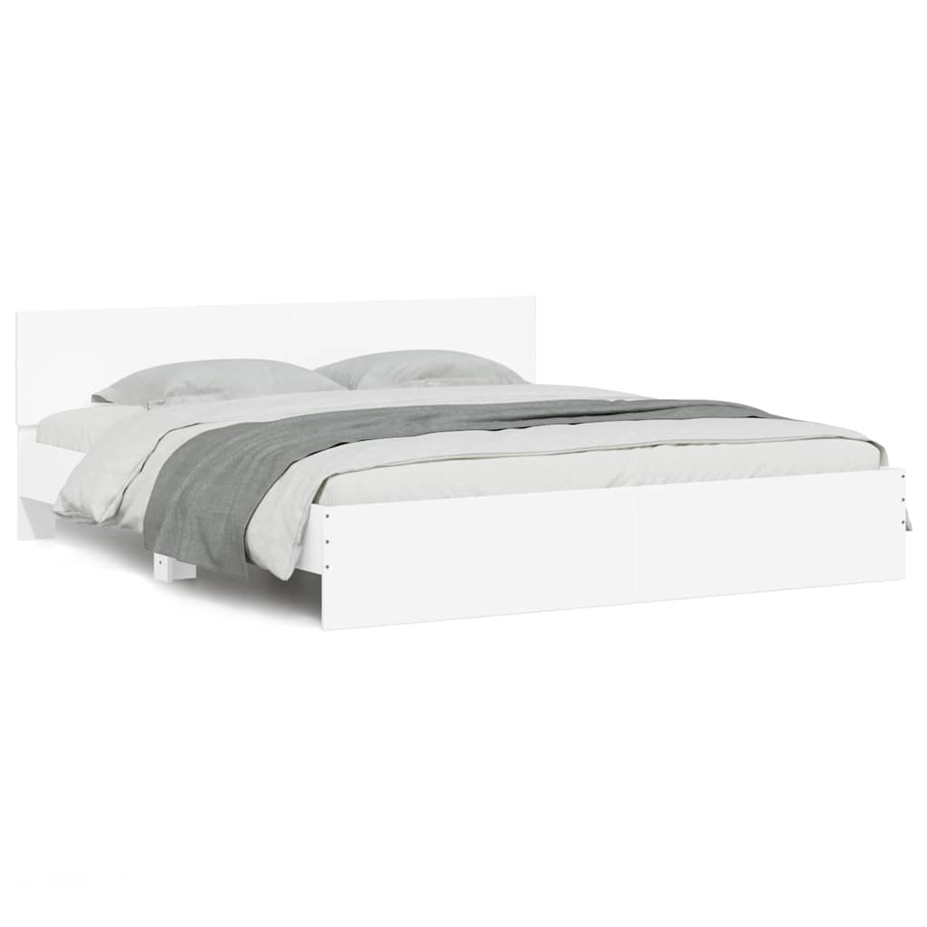 Estructura de cama matrimonial 185x203 Blanco