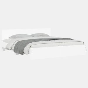 Estrutura de Cama de casal moderno com cabeceira 180x200 cm branco